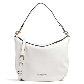 Liebeskind Alessa Heavy Pebble M Hobo bag white