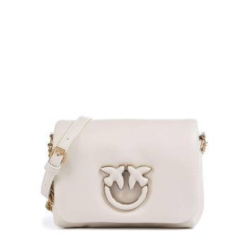 Pinko Love Click Puff Baby Crossbody bag ivory