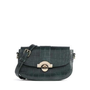 Lancaster Exotic Croco CN Crossbody bag dark green