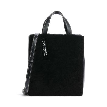 Liebeskind Paper Bag Shearling S Handbag black