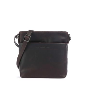 The Chesterfield Brand Wax Pull Up Cow Navene Crossbody bag dark brown