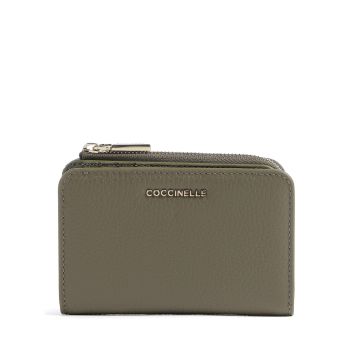 Coccinelle Metallic Soft Wallet olive-green