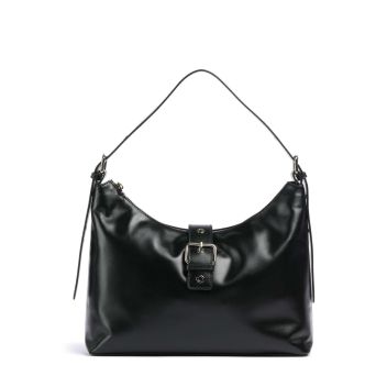 Núnoo Italian Leather Rio Buckle Hobo bag black