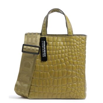 Liebeskind Paper Bag Waxy Croco S Handbag olive-green