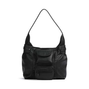 FredsBruder Deep Dark Hobo bag black