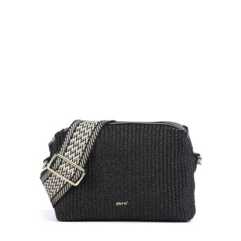 Abro Raffia Kaia Crossbody bag black