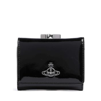 Vivienne Westwood Shiny Patent Small Frame Wallet black