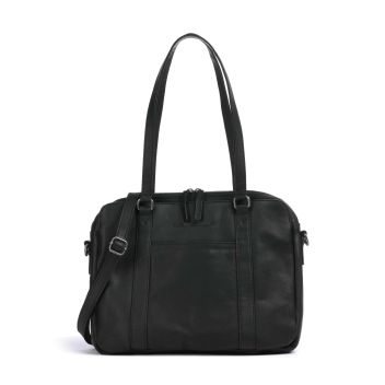 The Chesterfield Brand Cow Wax Pull Up Pretoria Shoulder bag black