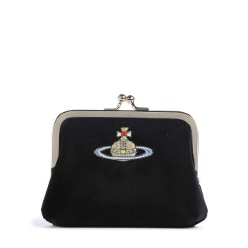 Vivienne Westwood Velvet Frame Wallet black