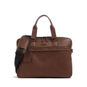 Burkely Minimal Mason Briefcase cognac