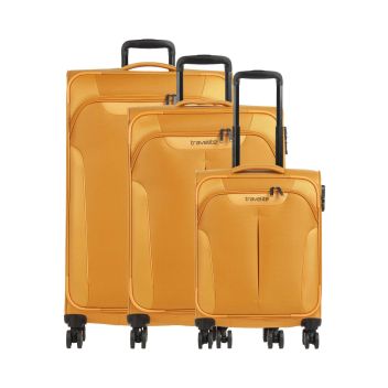 Travelite Croatia Suitcase set (4 wheels) yellow