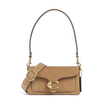 Coach Tabby Suede 20 Shoulder bag light brown
