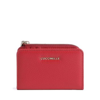 Coccinelle Metallic Soft Wallet red