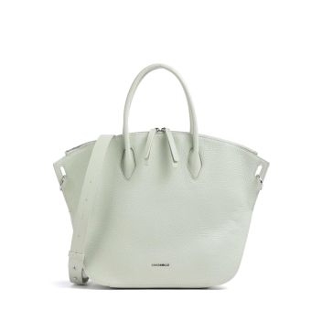 Coccinelle Flare Shiny Goat Handbag mint green
