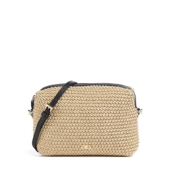 Abro Maglia Raffia Kaia Crossbody bag nature/black