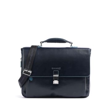 Piquadro Blue Square Briefcase dark blue