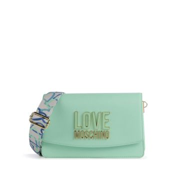 Love Moschino Jelly Logo Crossbody bag mint green