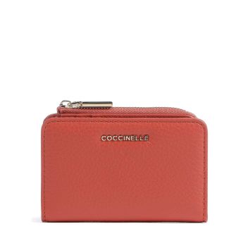 Coccinelle Metallic Soft Wallet coral