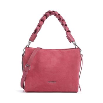 Coccinelle Boheme Suede Handbag antique pink