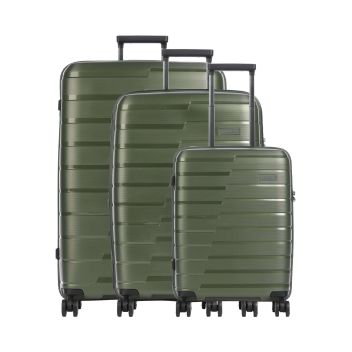 Travelite Air Base Suitcase set (4 wheels) olive-green