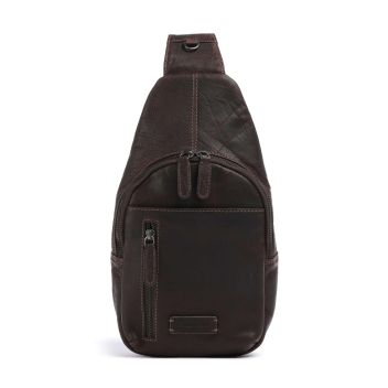 Jack Kinsky Porto 13 Sling bag dark brown