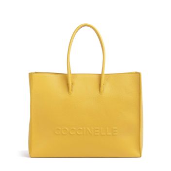 Coccinelle Myrtha Maxi Logo Tote bag yellow