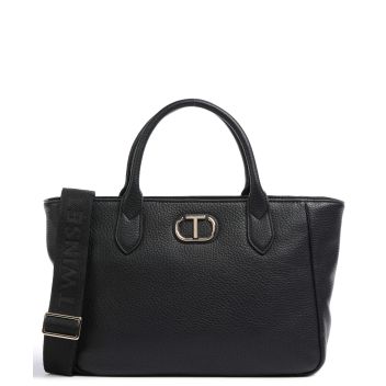 Twinset Soft Grain Handbag black