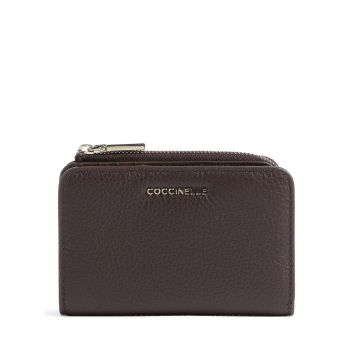 Coccinelle Metallic Soft Wallet dark brown