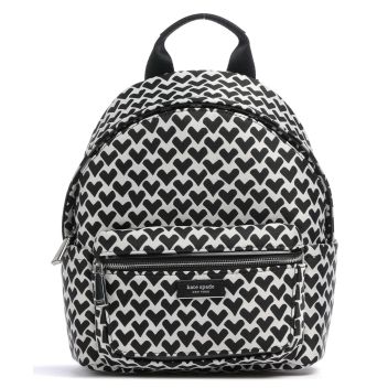 Kate Spade New York Sam Icon Modernist Hearts Backpack white