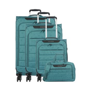 Travelite Skaii Suitcase set (4 wheels) petrol