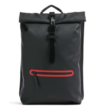 Rains Contrast Rolltop backpack black