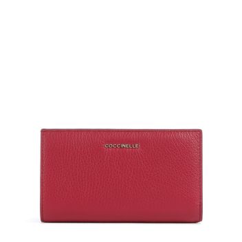 Coccinelle Metallic Soft Wallet red