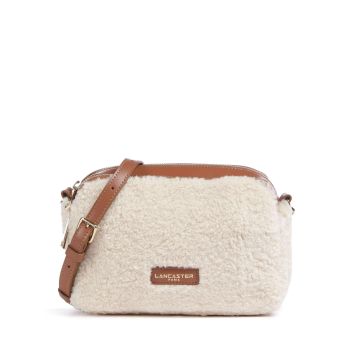 Lancaster Actual Moumoute Crossbody bag ivory/brown