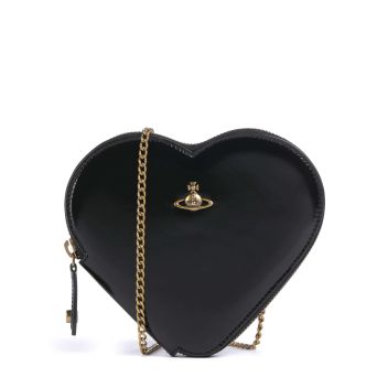 Vivienne Westwood Shiny Heart Crossbody bag black