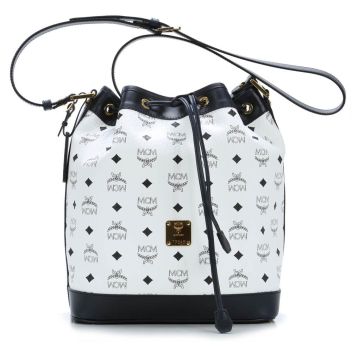 MCM Heritage Line Hobo bag white