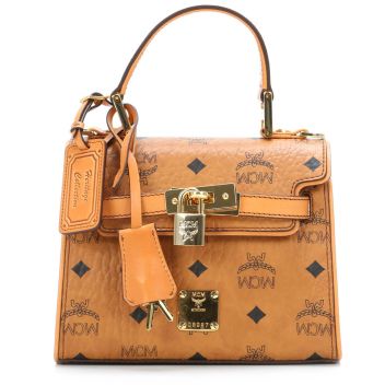 MCM Heritage Line Handbag cognac