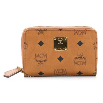 MCM Heritage Line Wallet cognac
