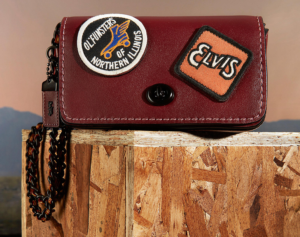 Coach-dinky15-with-embellished-elvis-patch-burgundy