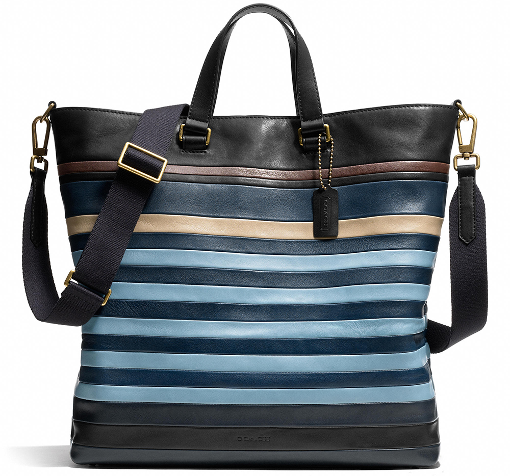 Coach Man Bag Monday: Coach Bleecker Bar Stripe Day Tote