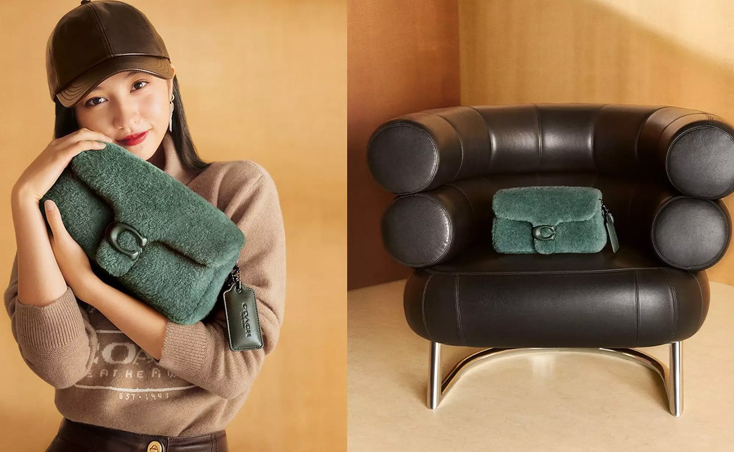Coach The Coach Pillow Tabby Gets a Shearling Makeover