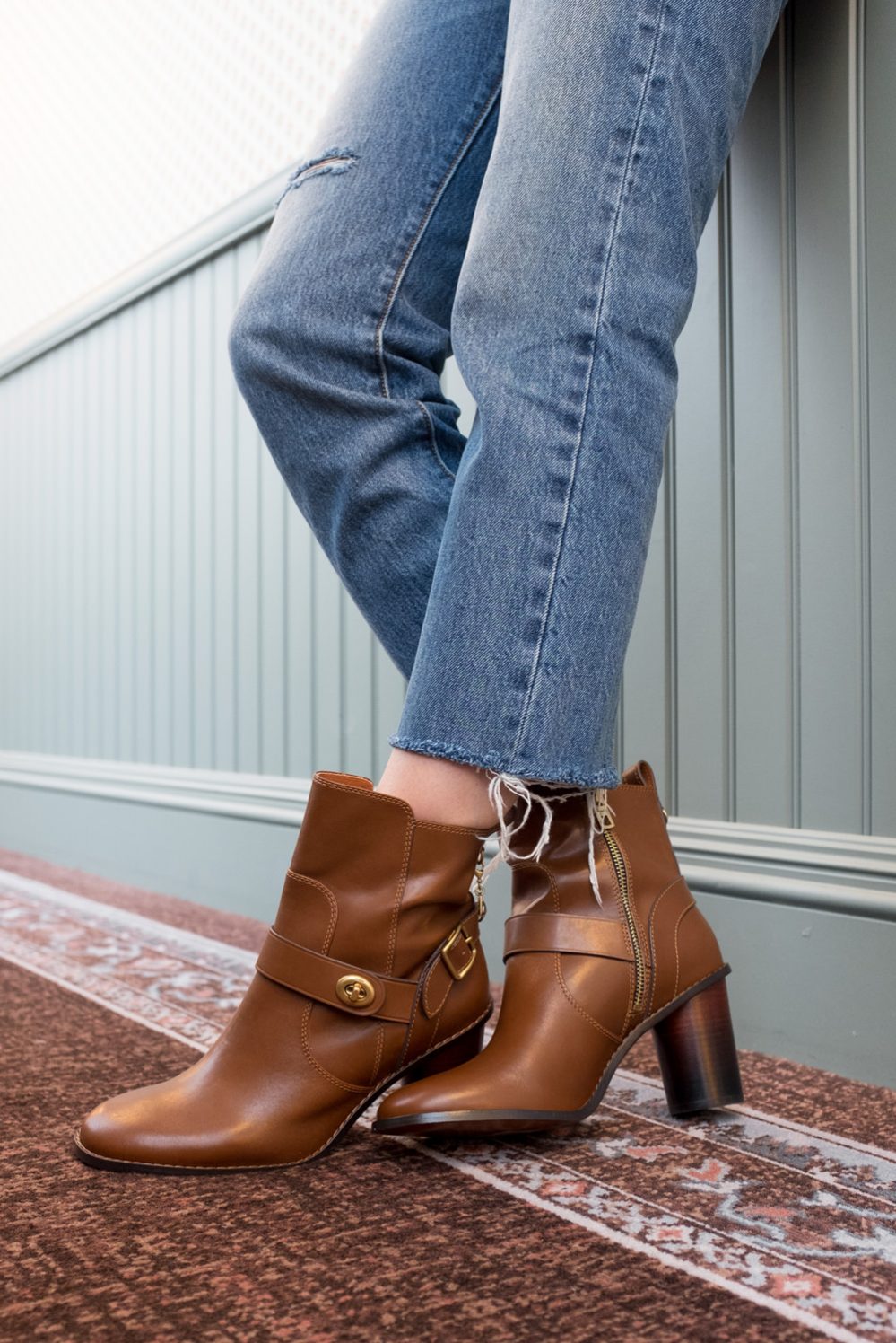 Coach moto bootie