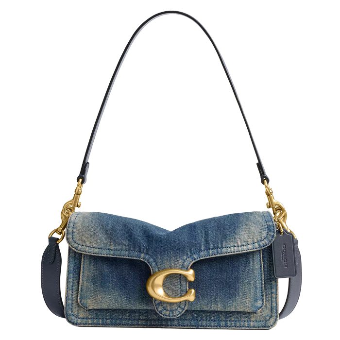 Coach Tabby Shoulder Bag 26 In Regenerative Cotton Denim