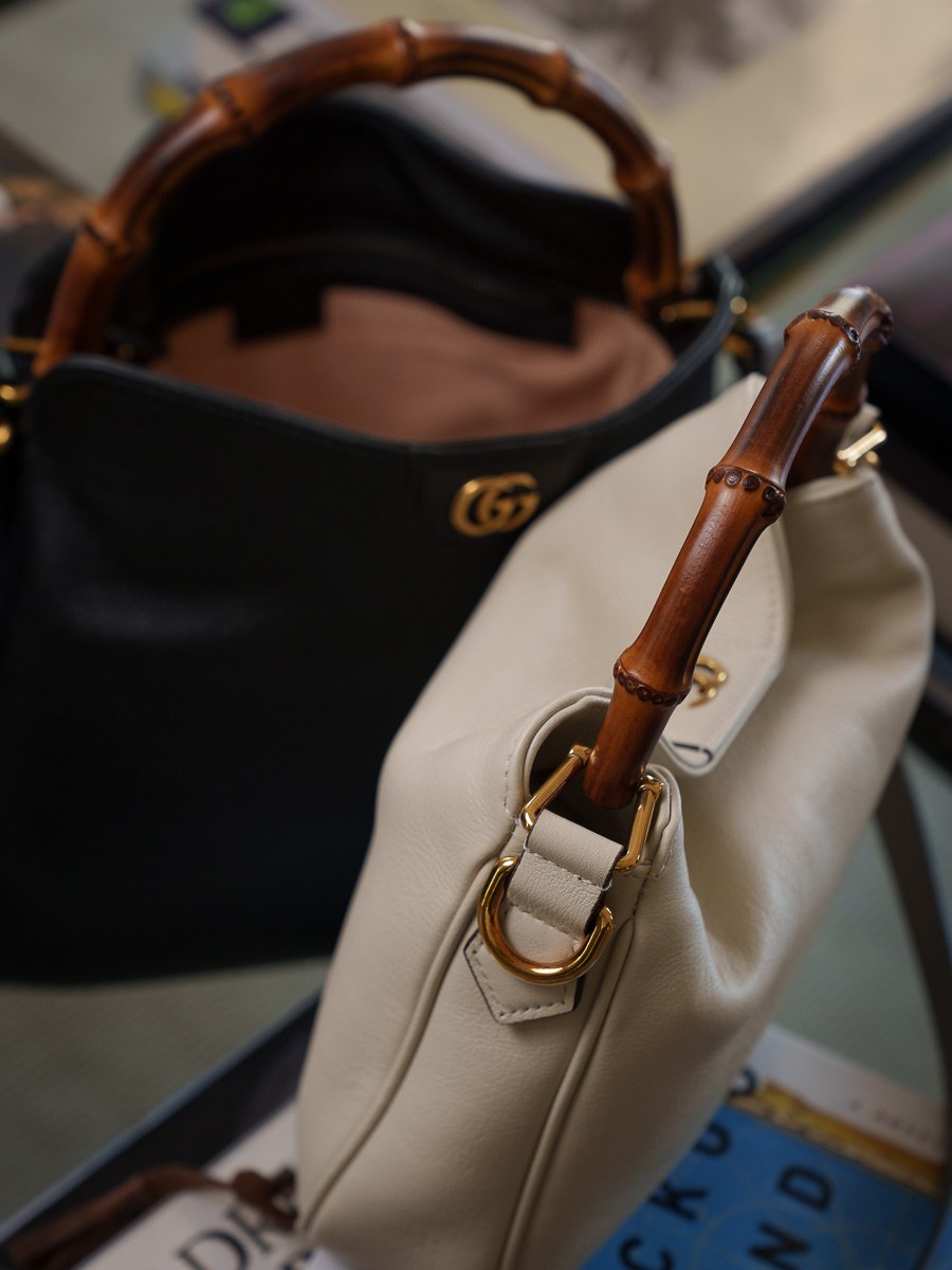 A New Shape of the Gucci Diana Is Here: Styling Guide — material and finish reference