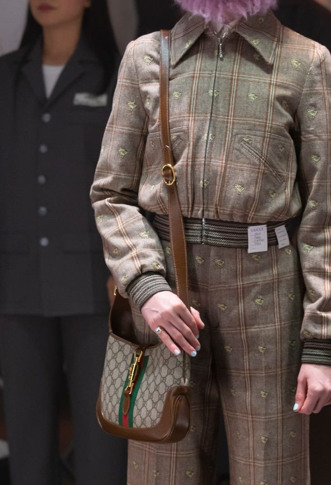 According to Gucci, the Hobo is Back for Fall 2020: Key Design Notes — hardware and construction detail