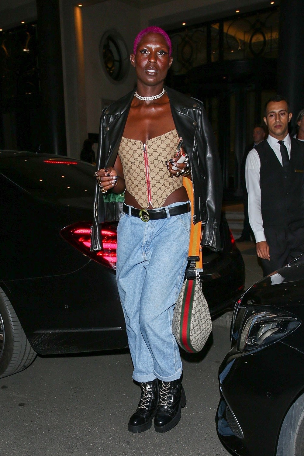 Celebrities with Their Gucci Attache Bags: Styling Analysis — design detail