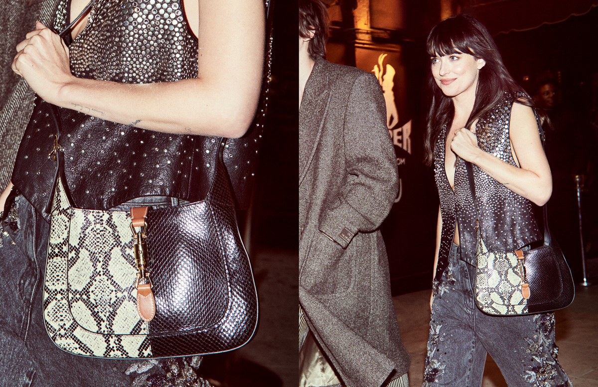 Dakota Johnson Spotlights the Gucci Jackie 1961: Design Guide — design detail