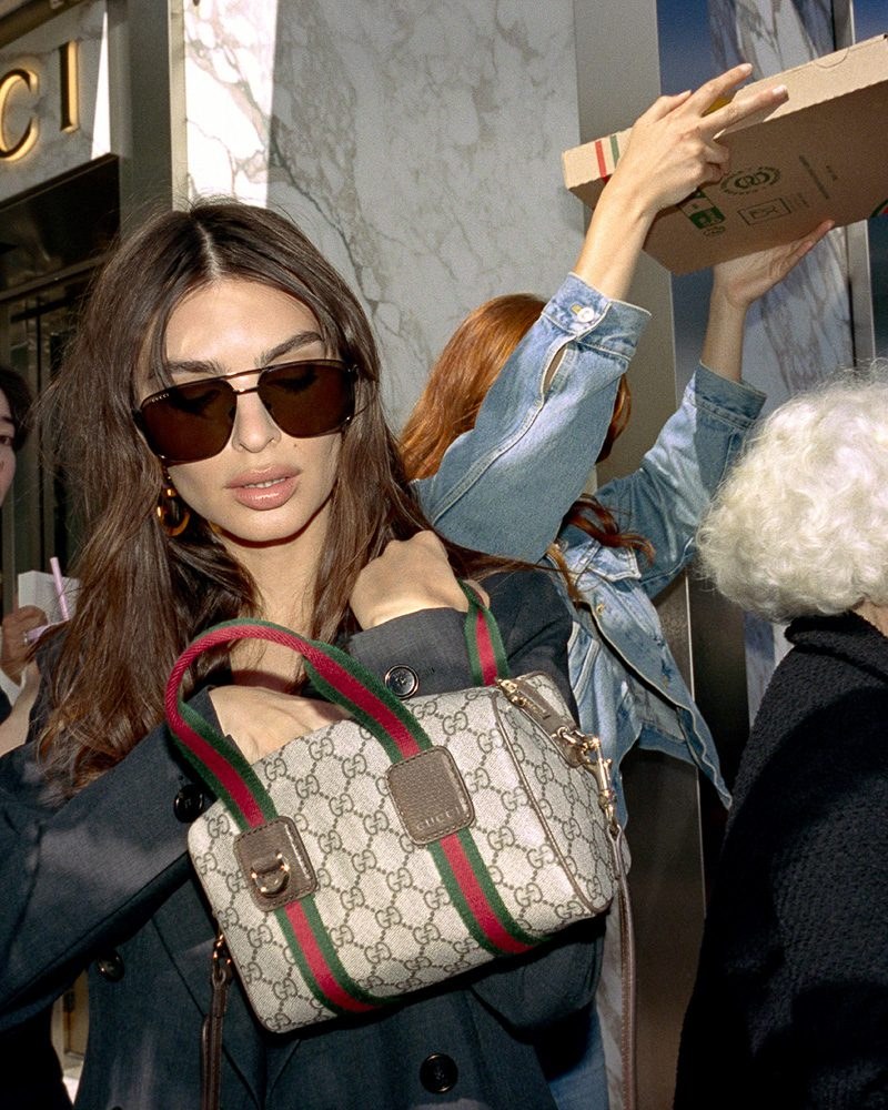 Emily Ratajkowski Fronts Gucci’s Latest Campaign Celebrating Its Timeless Monogram: OutletCity Guide — design detail