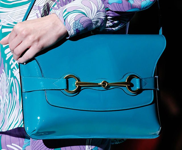 Fashion Week Handbags: Gucci Spring 2013: Runway Analysis — material and finish reference