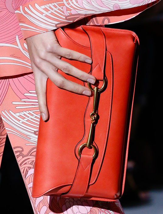 Fashion Week Handbags: Gucci Spring 2013: Runway Analysis — hardware and construction detail