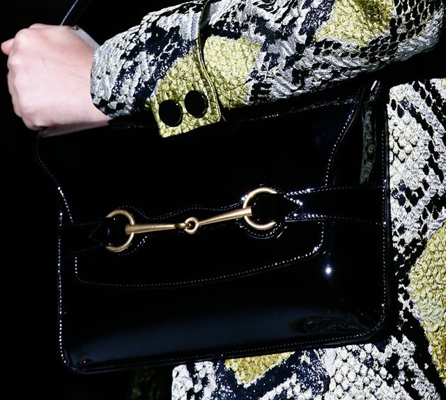 Fashion Week Handbags: Gucci Spring 2013: Runway Analysis — carrying and styling reference